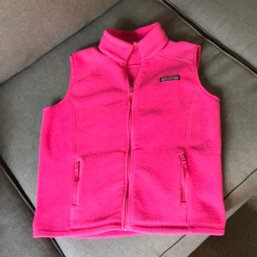 Vinyard vines girl size 14 fleece vest